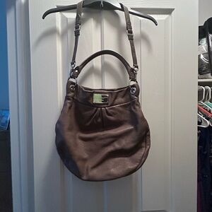 Marc Jacob’s Hillier Hobo Gray/Brown Leather Shoulder Bag (Excellent condition)